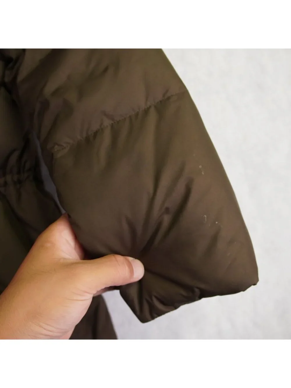 Ralph Lauren Younth XL (16) Brown Hooded Down Puffer Jacket Crest Logo